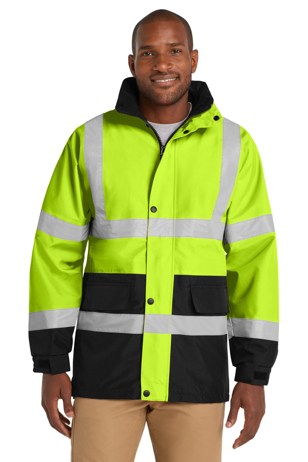 Safety Yellow CornerStone - ANSI 107 Class 3 Waterproof Parka. CSJ24