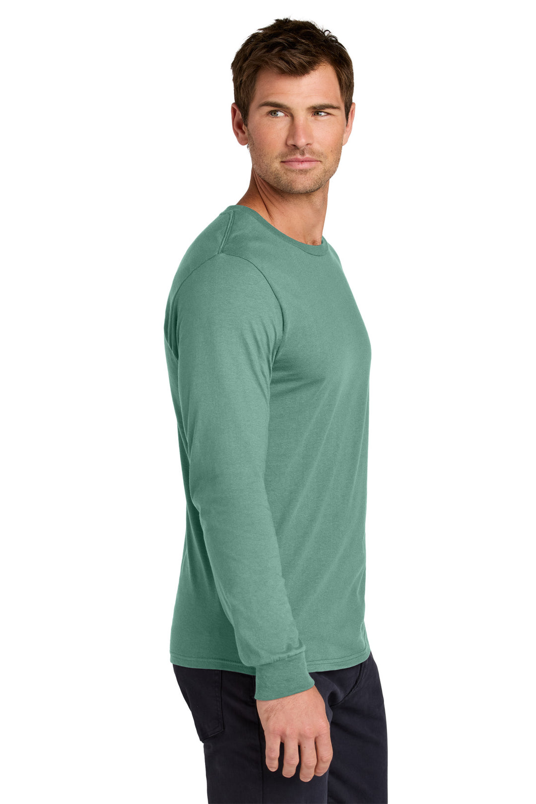 Sage Jerzees Classics Unisex Cotton Long Sleeve T-Shirt 363L