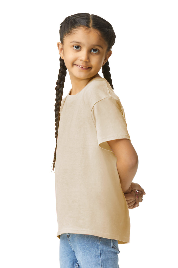 Sand Gildan Youth Light Cotton Tee 3000B