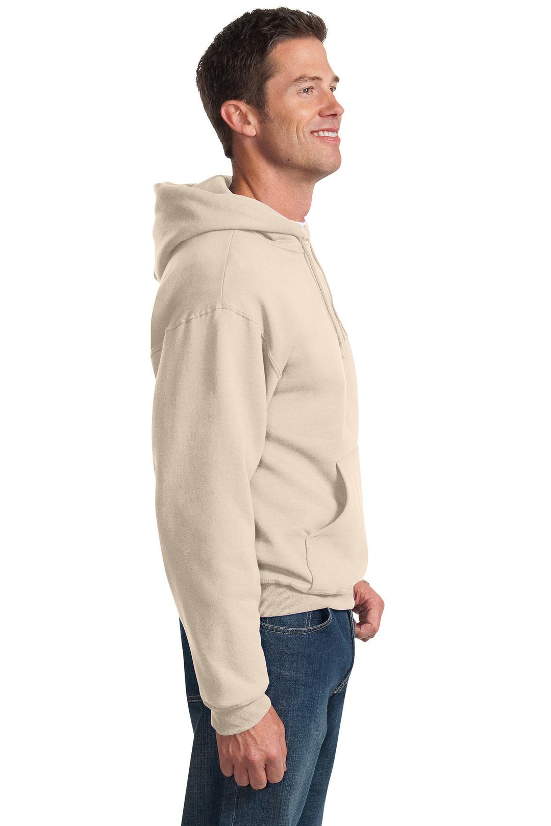 Sandstone Jerzees NuBlend Pullover Hooded Sweatshirt. 996M