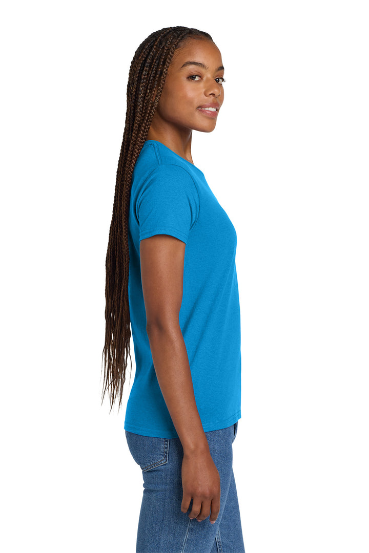 Sapphire Gildan Women's Ultra Cotton 100% US Cotton T-Shirt. 2000L