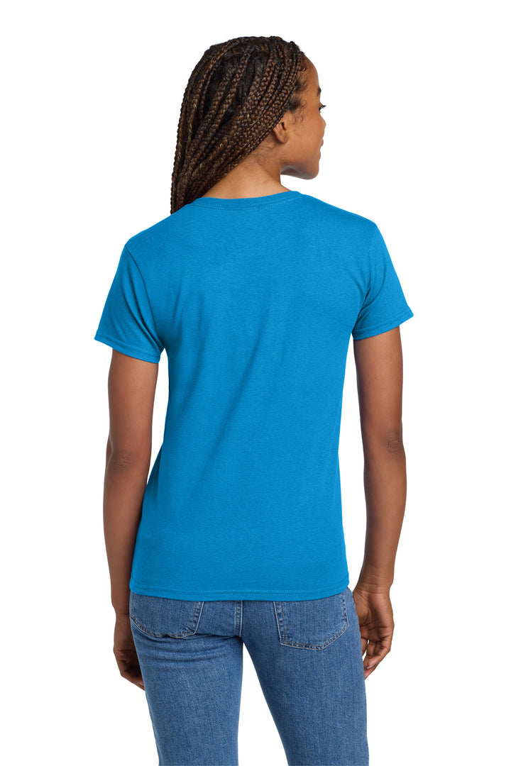 Sapphire Gildan Women's Ultra Cotton 100% US Cotton T-Shirt. 2000L