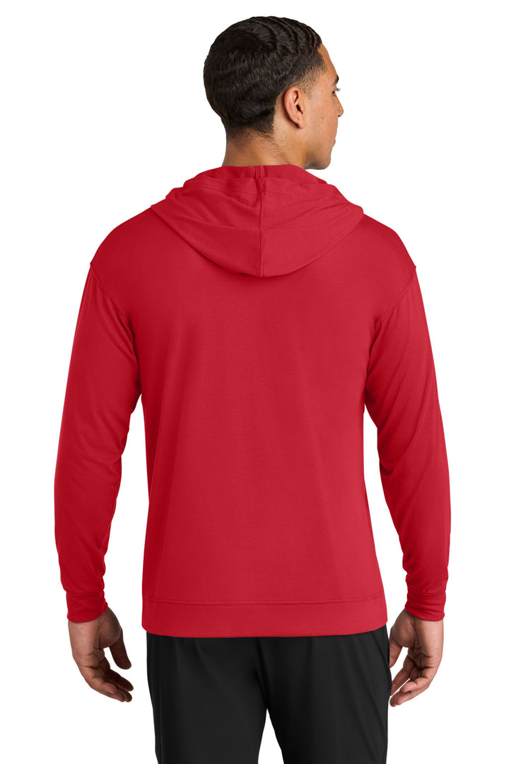 Scarlet A4 Softek Long Sleeve Hooded Tee A4N3528