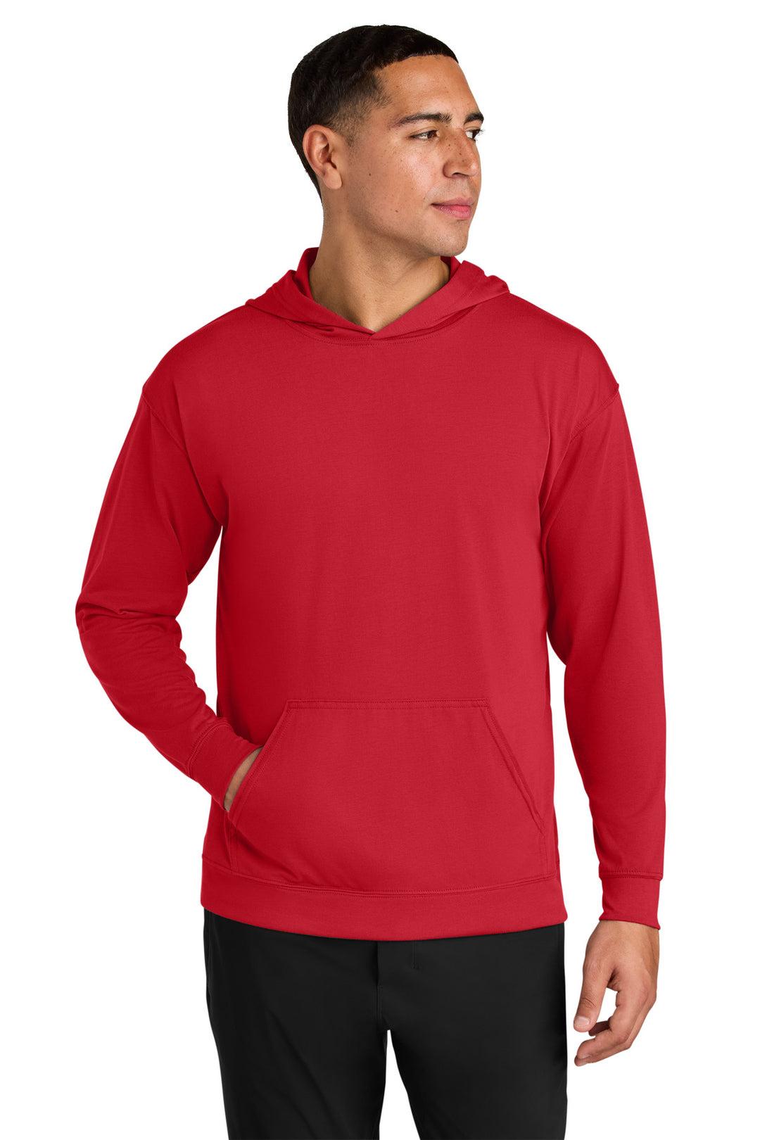 Scarlet A4 Softek Long Sleeve Hooded Tee A4N3528