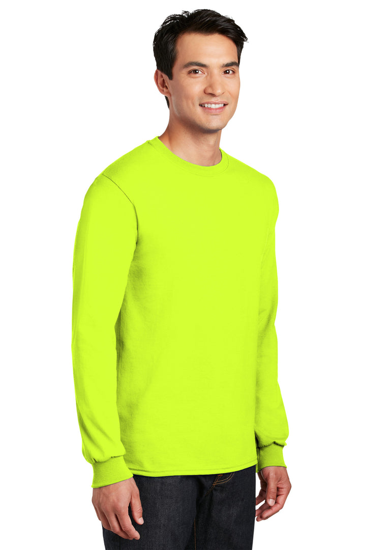 SftyGrn Gildan - DryBlend 50 Cotton/50 Poly Long Sleeve T-Shirt. 8400