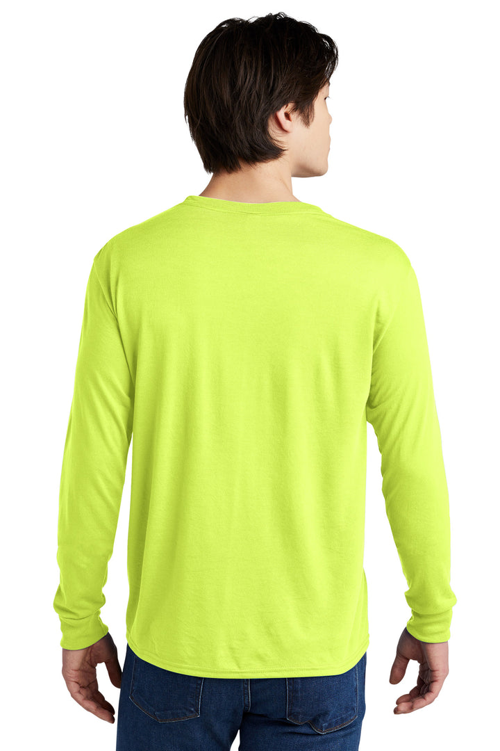 SftyGrn Jerzees Dri-Power 100% Polyester Long Sleeve T-Shirt 21LS