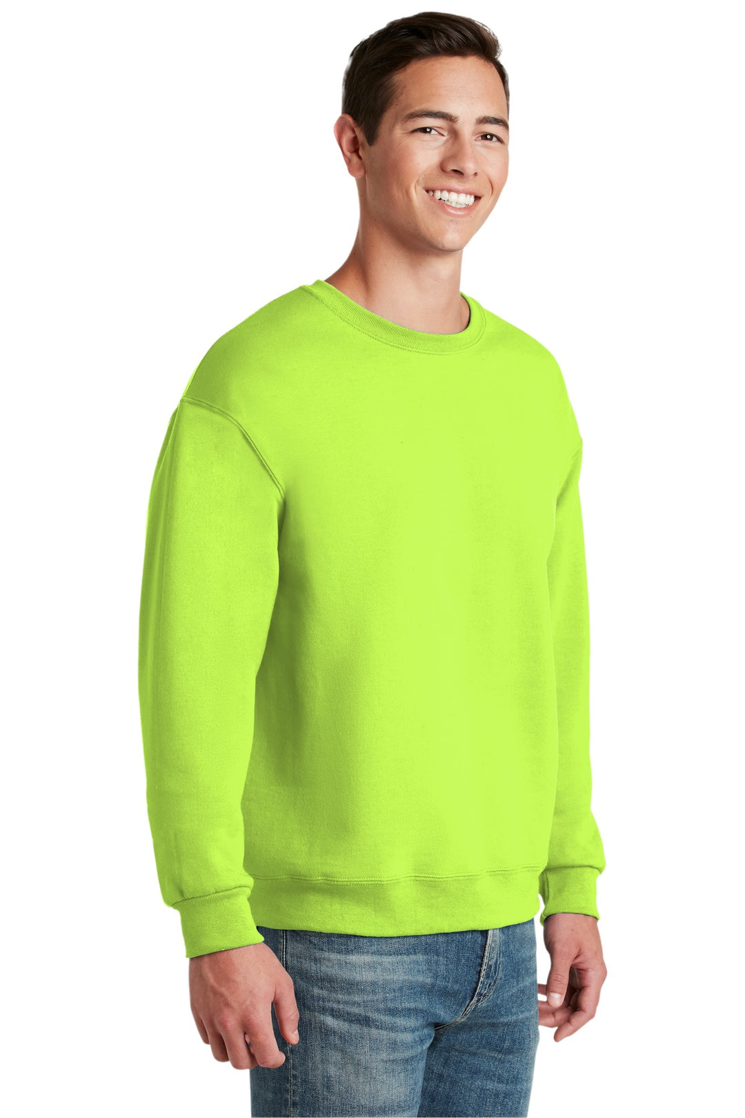 SftyGrn Jerzees Super Sweats NuBlend - Crewneck Sweatshirt. 4662M