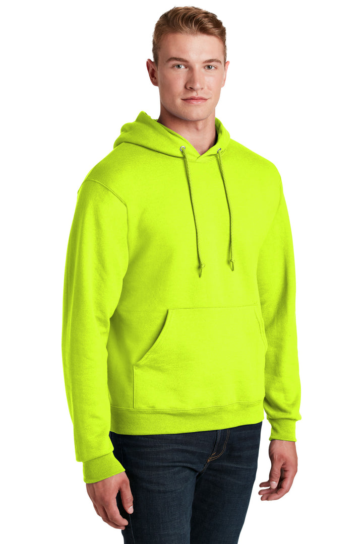 SftyGrn Jerzees Super Sweats NuBlend - Pullover Hooded Sweatshirt. 4997M