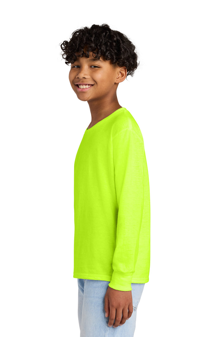 SftyGrn Jerzees Youth Dri-Power 50/50 Cotton/Poly Long Sleeve 29BL