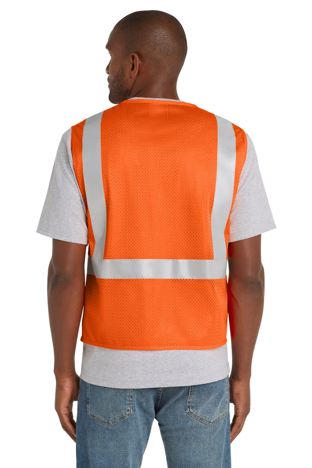 SftyOrg CornerStone ANSI 107 Class 2 Mesh Zippered Vest. CSV102