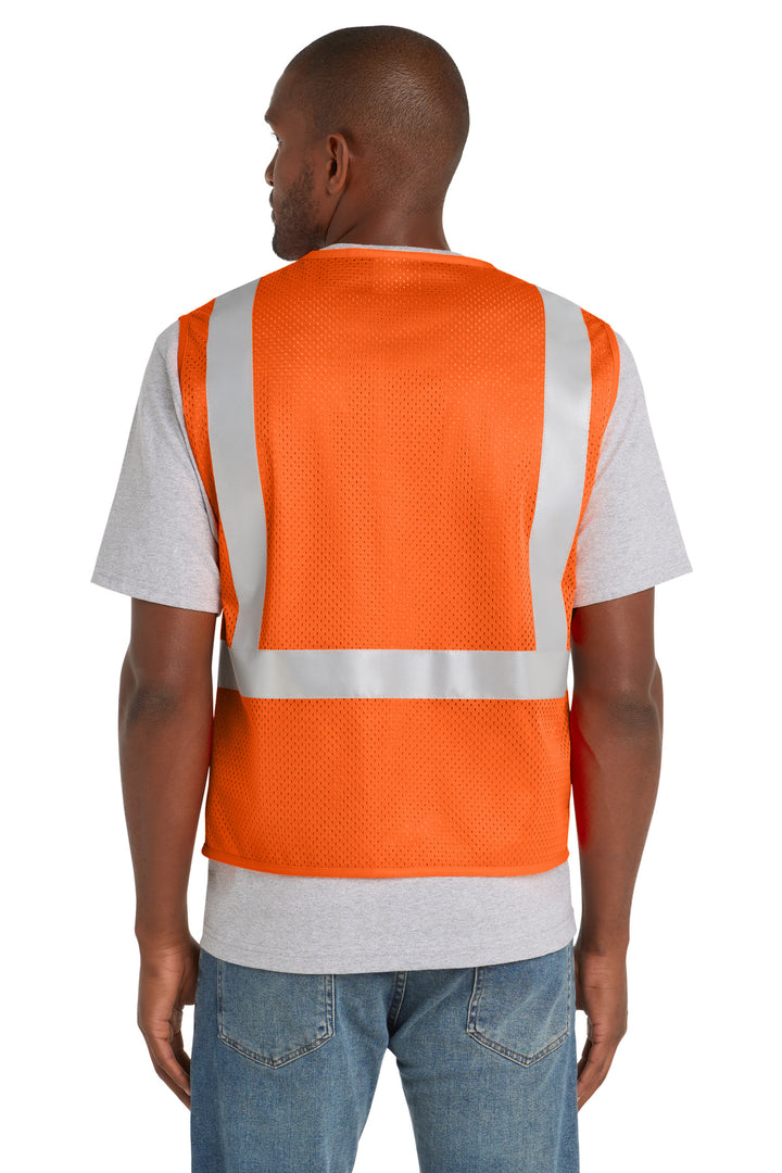 SftyOrg CornerStone ANSI 107 Class 2 Mesh Zippered Vest. CSV102