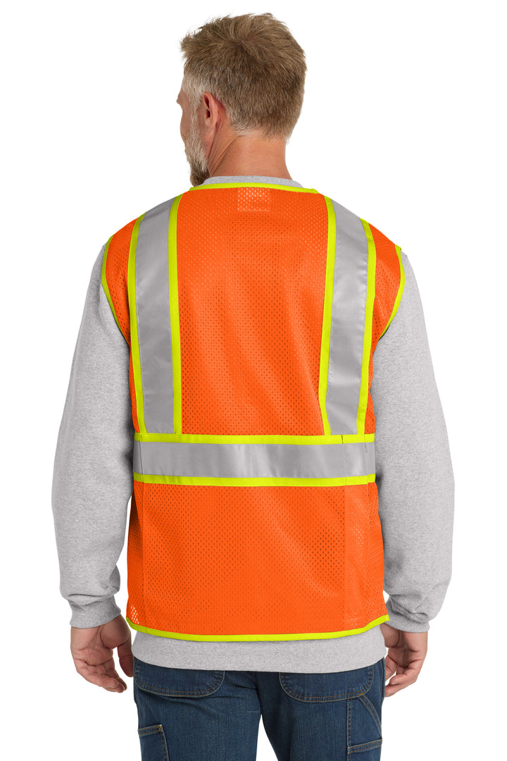 SftyOrg CornerStone ANSI 107 Class 2 Surveyor Zippered Two-Tone Vest. CSV105