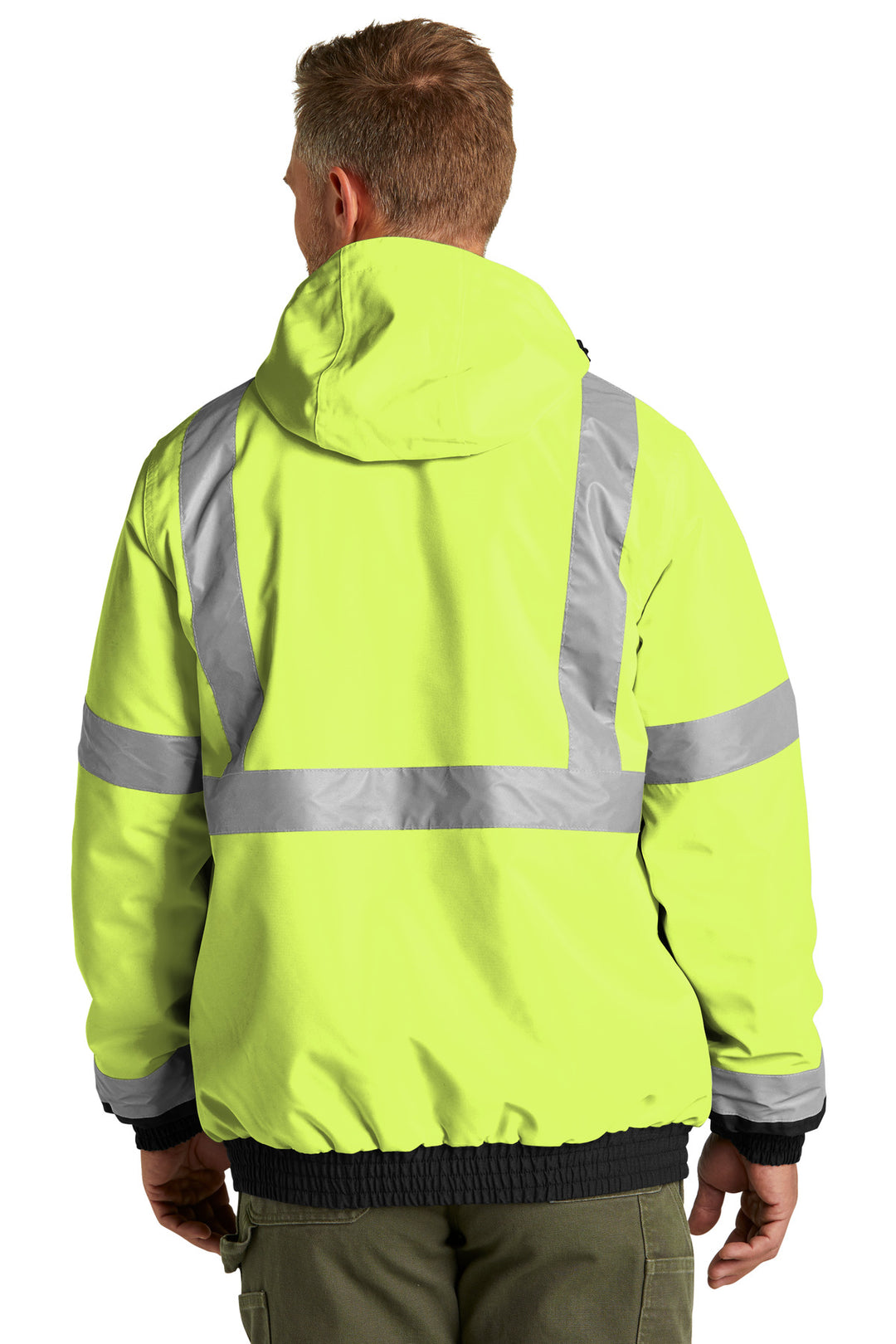 SftyYellow CornerStone ANSI 107 Class 3 Economy Waterproof Insulated Bomber Jacket CSJ500