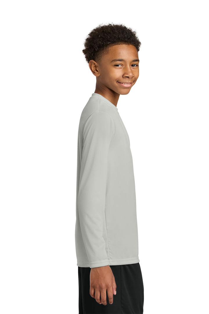 Silver A4 Youth Cooling Performance Long Sleeve Tee A4NB3165