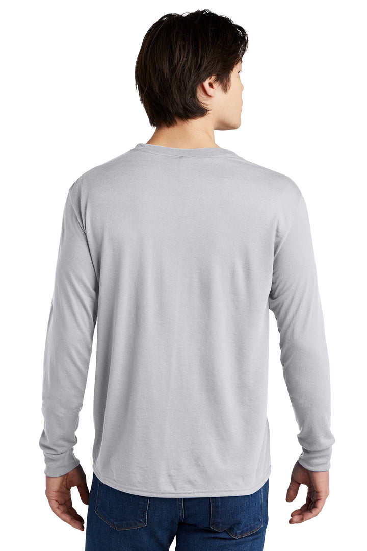Silver Jerzees Dri-Power 100% Polyester Long Sleeve T-Shirt 21LS