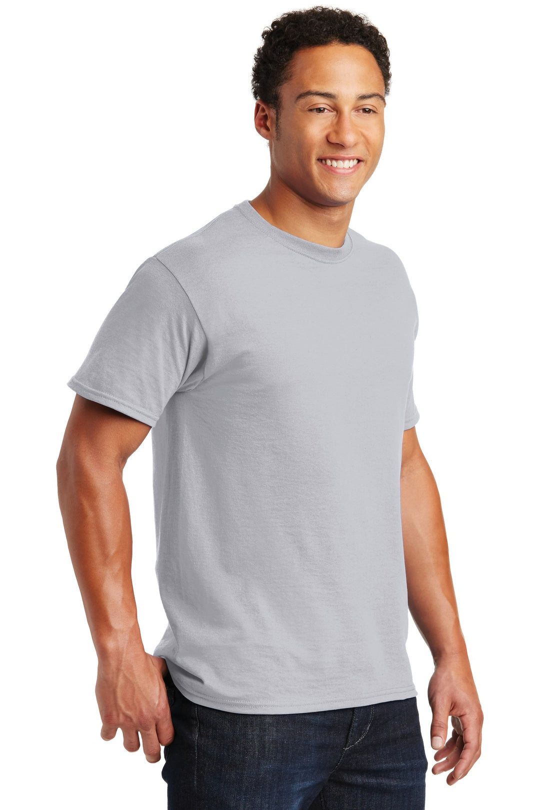 Silver Jerzees - Dri-Power 50/50 Cotton/Poly T-Shirt. 29M