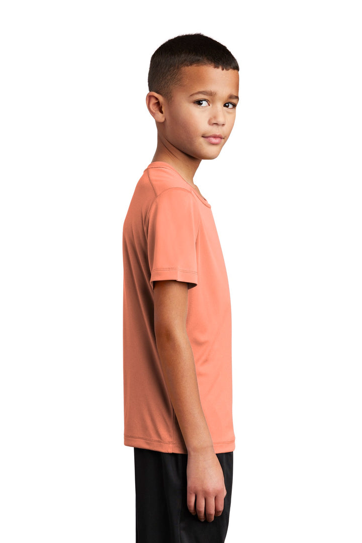 Soft Coral Sport-Tek Youth Posi-UV Pro Tee. YST420