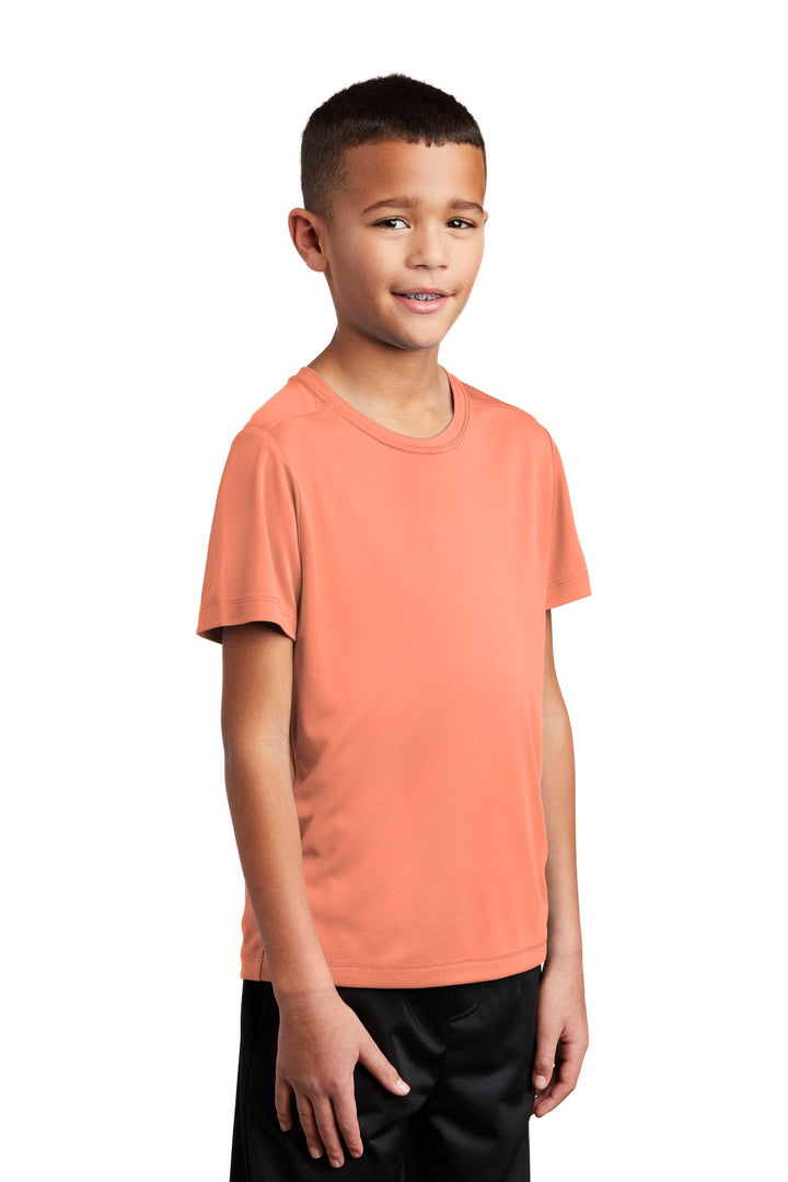 Soft Coral Sport-Tek Youth Posi-UV Pro Tee. YST420