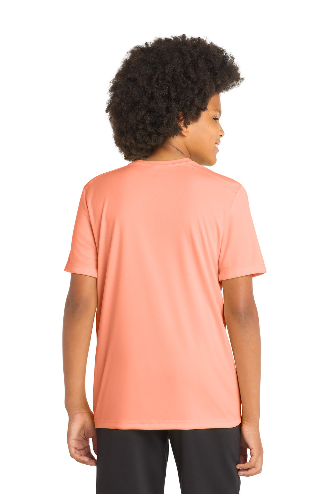Soft Coral Sport-Tek Youth Posi-UV Pro Tee. YST420