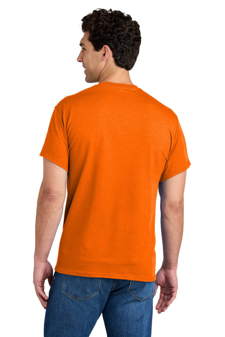 SOrange Gildan - DryBlend 50 Cotton/50 Poly Pocket T-Shirt. 8300