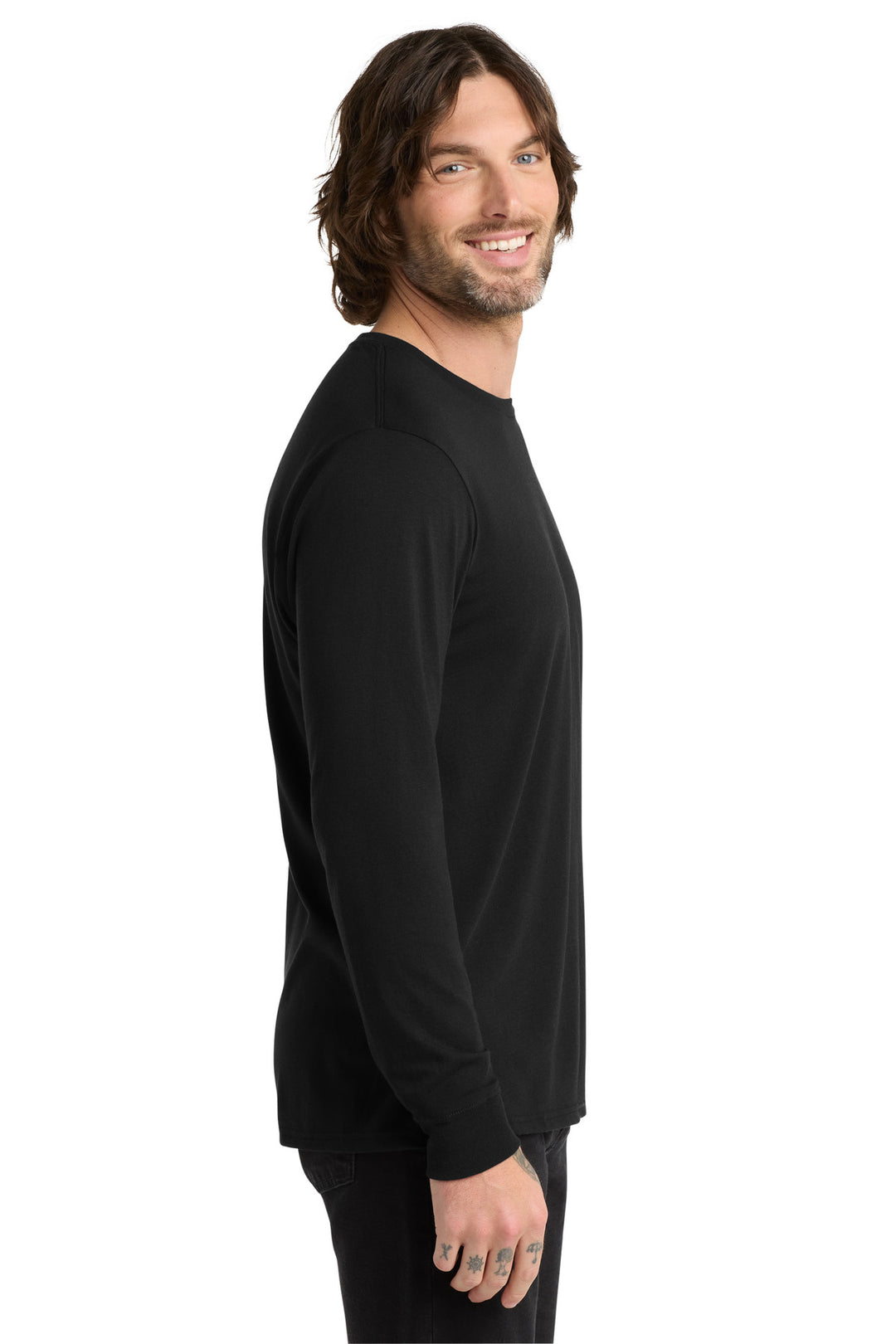 Space Black Allmade Unisex Tri-Blend Long Sleeve Tee AL6004