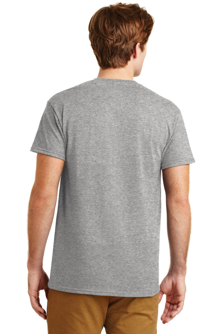 Sport Grey Gildan - DryBlend 50 Cotton/50 Poly Pocket T-Shirt. 8300