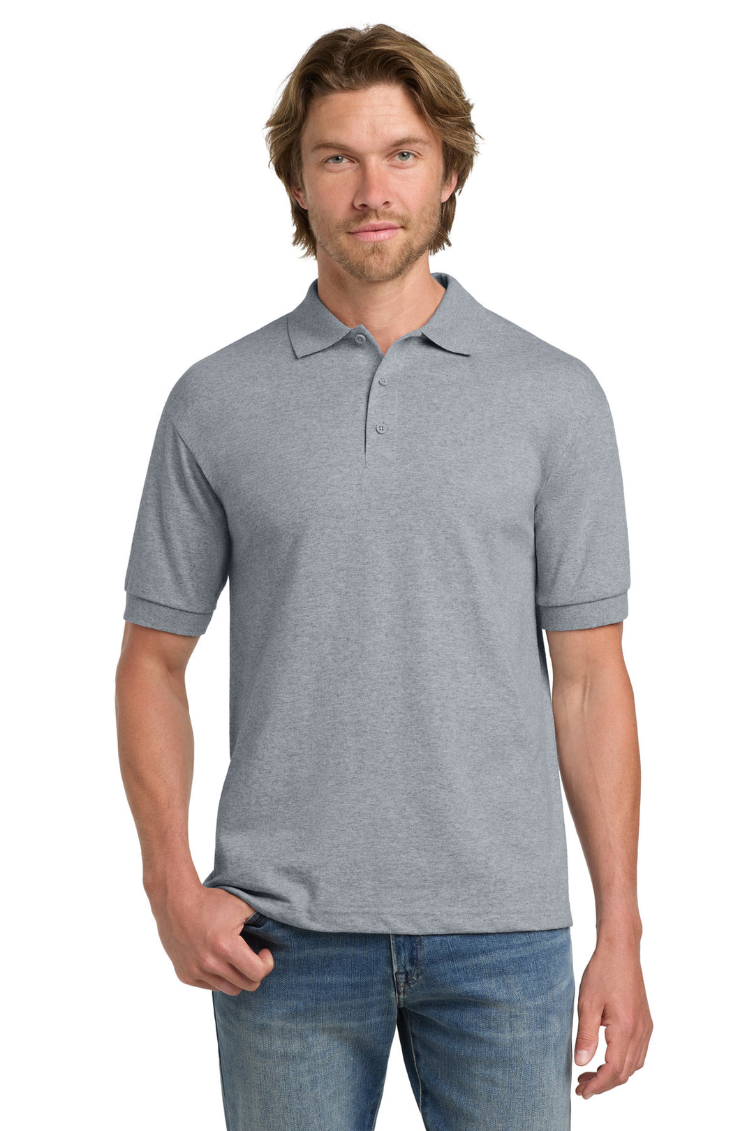 Sport Grey Gildan - DryBlend 6-Ounce Jersey Knit Sport Shirt. 8800