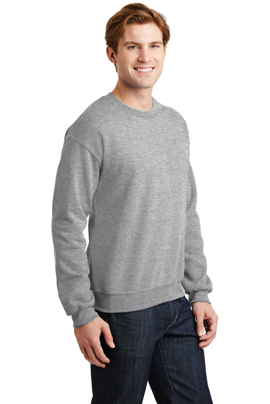 Sport Grey Gildan Heavy Blend Crewneck Sweatshirt. 18000