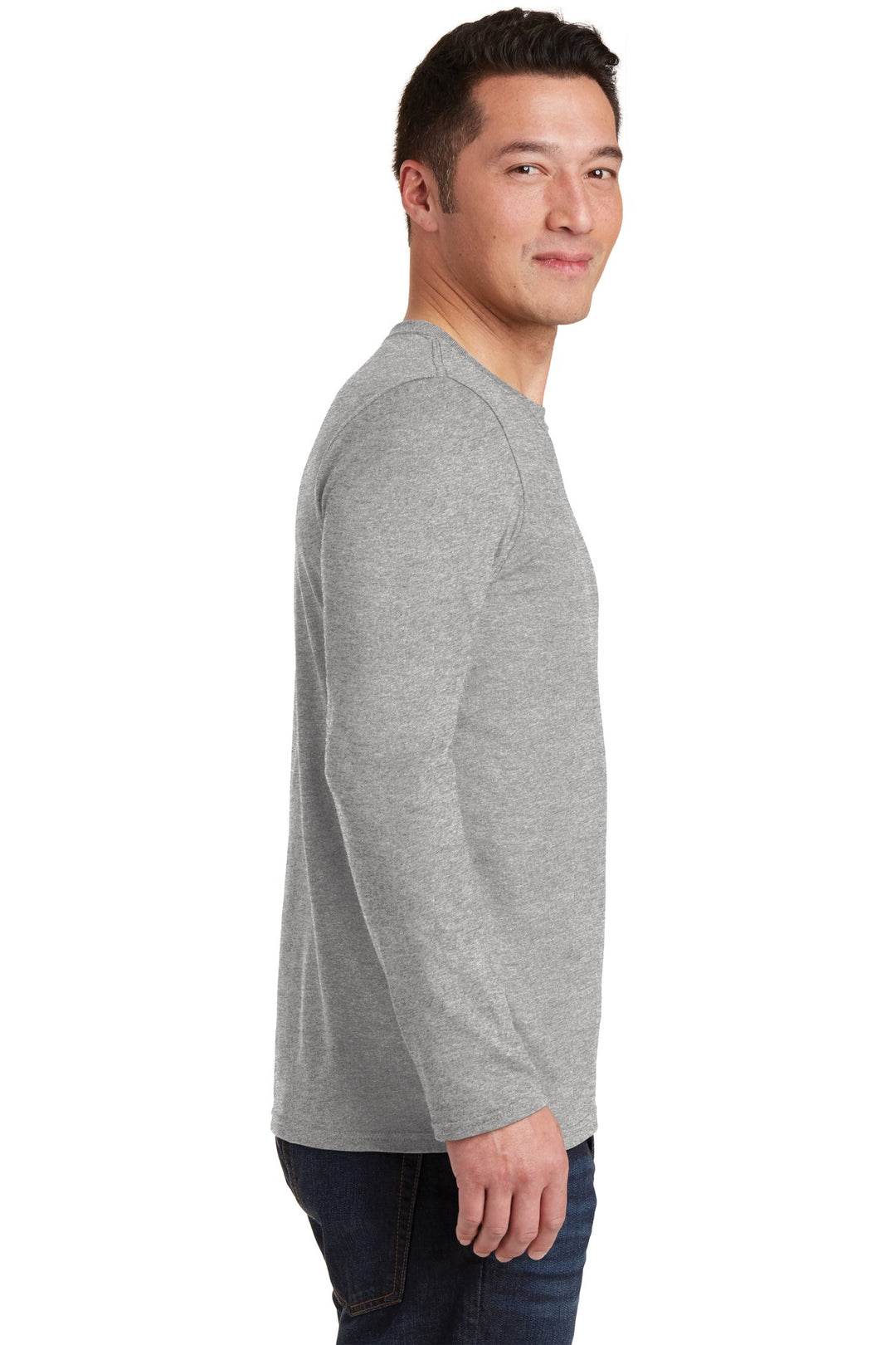 Sport Grey Gildan Softstyle Long Sleeve T-Shirt. 64400
