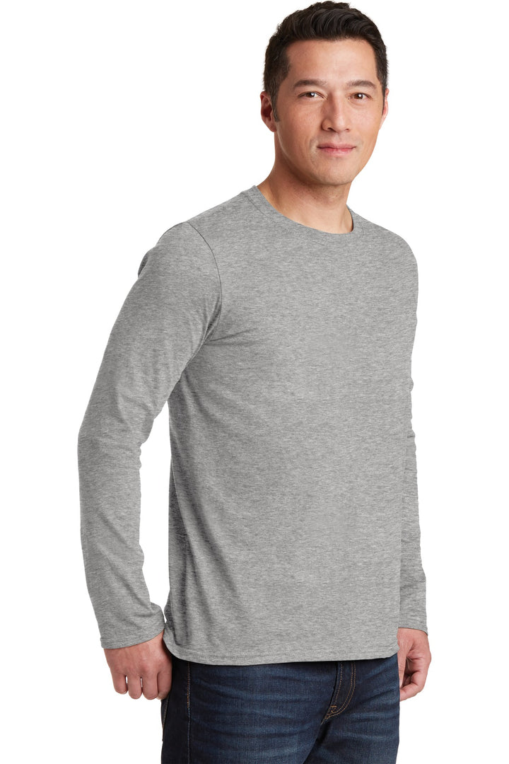 Sport Grey Gildan Softstyle Long Sleeve T-Shirt. 64400