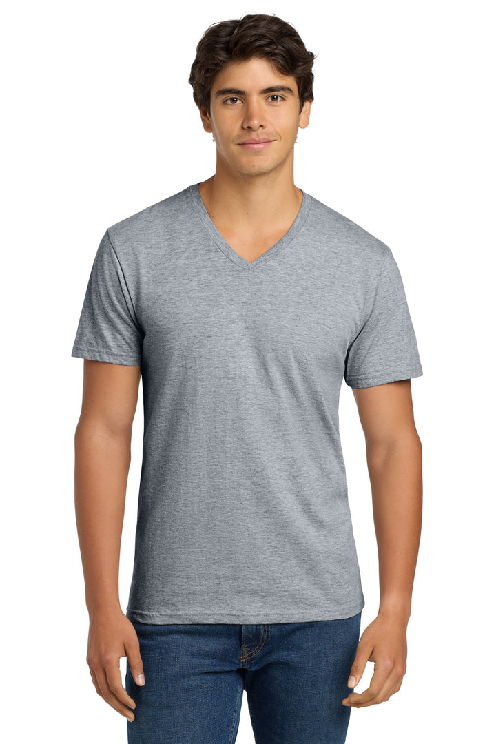 Sport Grey Gildan Softstyle V-Neck T-Shirt. 64V00
