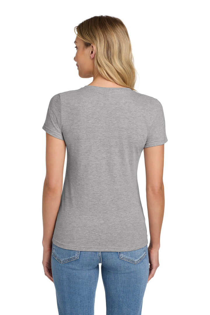 Sport Grey Gildan Softstyle Women's Fit V-Neck T-Shirt. 64V00L