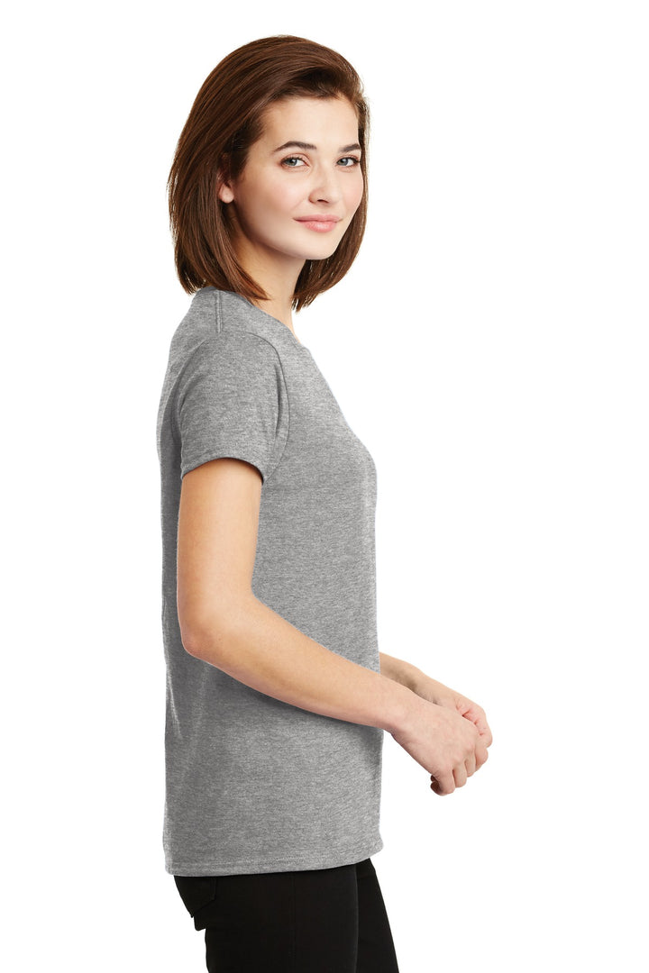 Sport Grey Gildan Women's Ultra Cotton 100% US Cotton T-Shirt. 2000L