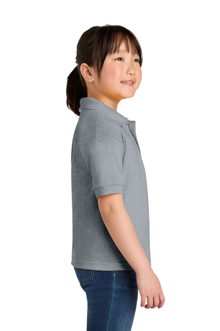 Sport Grey Gildan Youth DryBlend 6-Ounce Jersey Knit Sport Shirt. 8800B