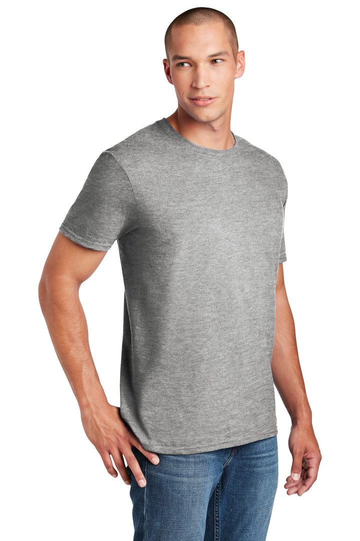 Sports Grey Gildan Softstyle T-Shirt. 64000