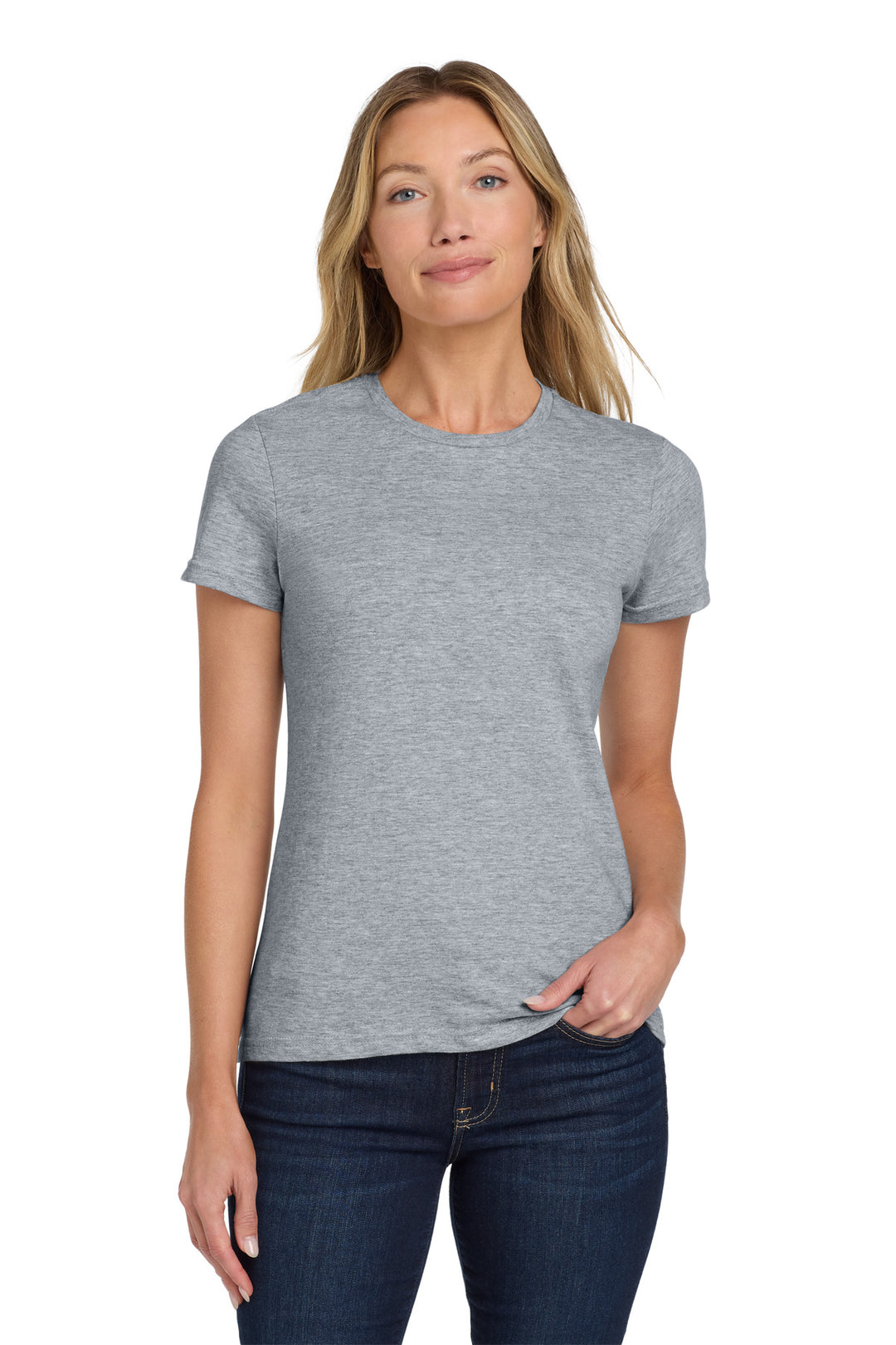 Sports Grey Gildan Softstyle Women's T-Shirt. 64000L