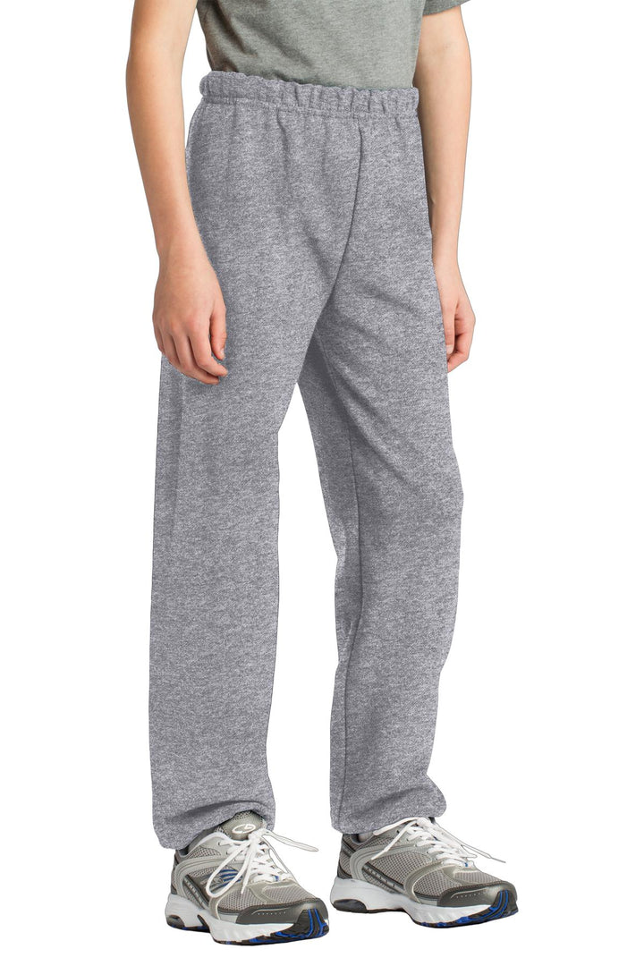 Sports Grey Gildan Youth Heavy Blend Sweatpant. 18200B