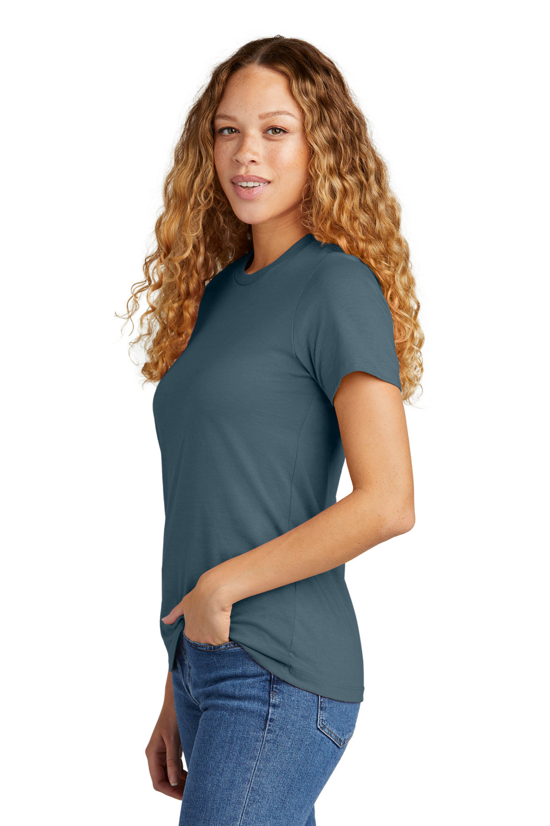 SteelBlue Gildan Softstyle Women's CVC T-Shirt 64001LCVC