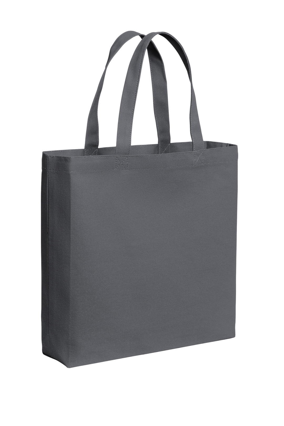 StormGrey Port Authority Cotton Canvas Tote BG424