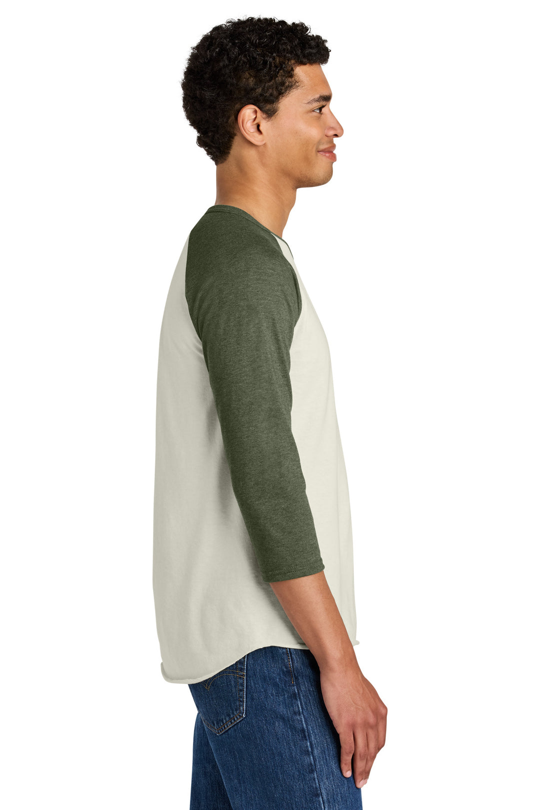 SwCrH/MlGH Jerzees Unisex Premium Blend Combed Ring Spun 3/4-Sleeve Raglan 560R