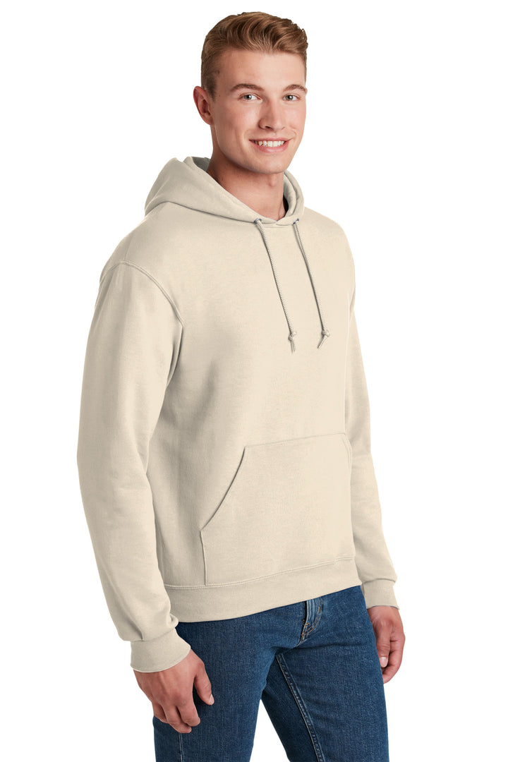SwtCrmHthr Jerzees NuBlend Pullover Hooded Sweatshirt. 996M