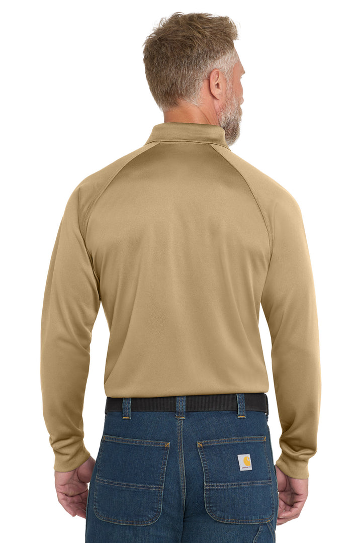 Tan CornerStone - Select Long Sleeve Snag-Proof Tactical Polo. CS410LS