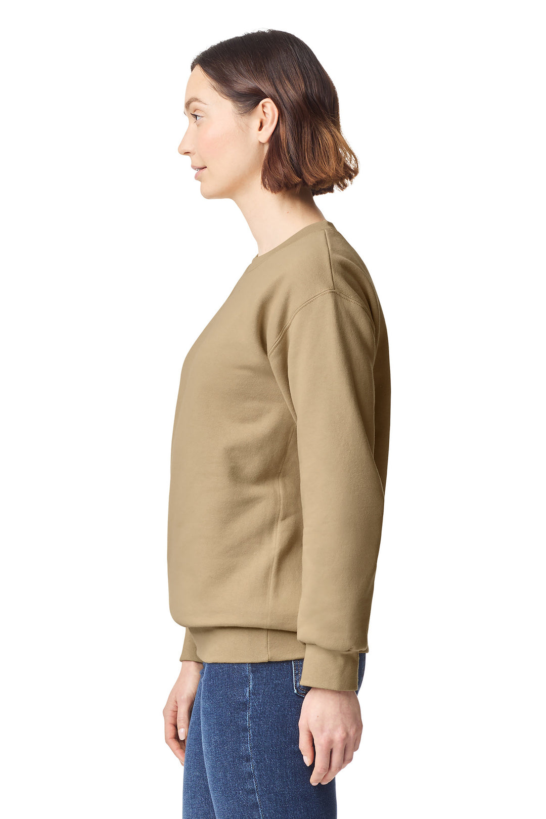 Tan Gildan Hammer Maxweight Crewneck Sweatshirt 19000