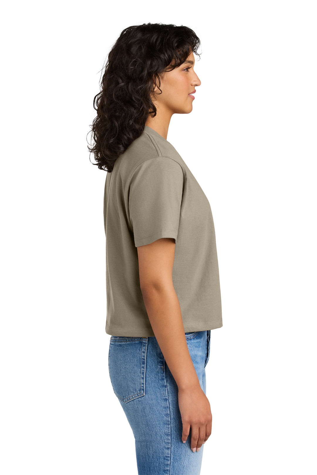 Tan Next Level Apparel Women's Heavyweight Boxy Tee NL7610