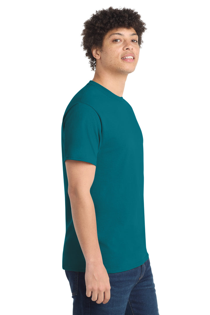 Teal Port & Company - Core Cotton Tee. PC54