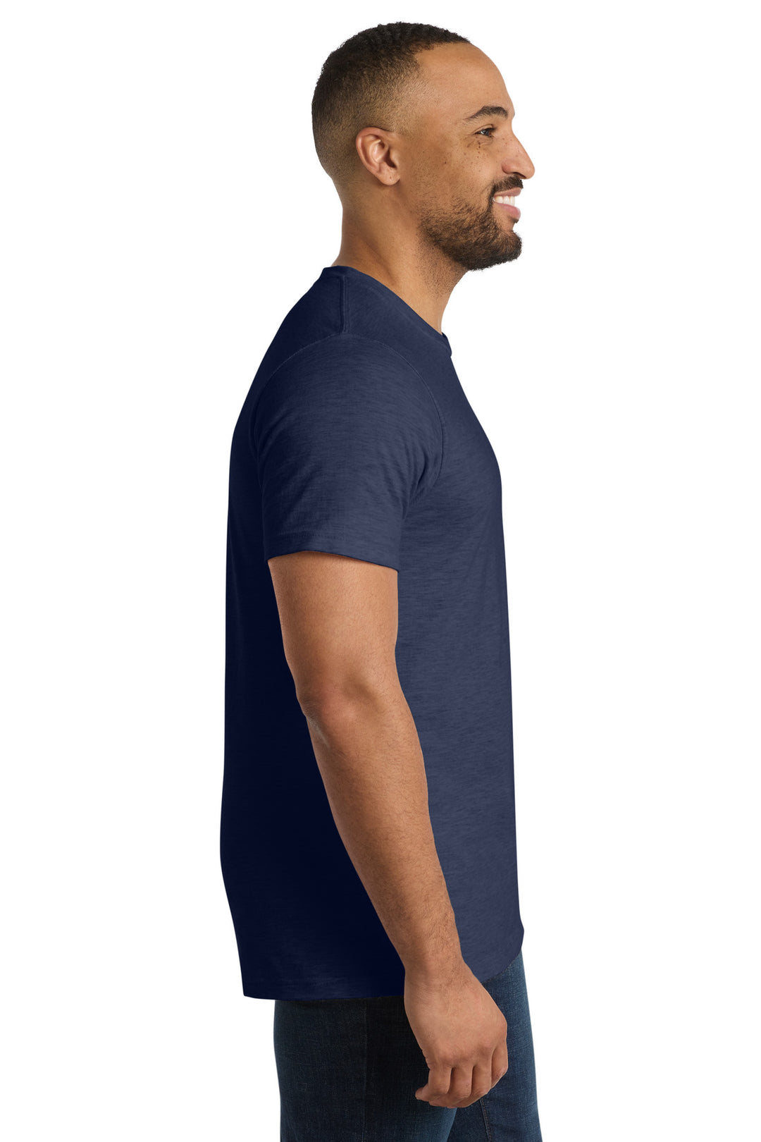 Team Navy Hthr Port & Company Bouncer Tee PC600