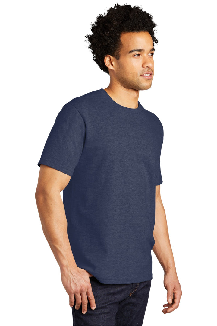 Team Navy Hthr Port & Company Bouncer Tee PC600