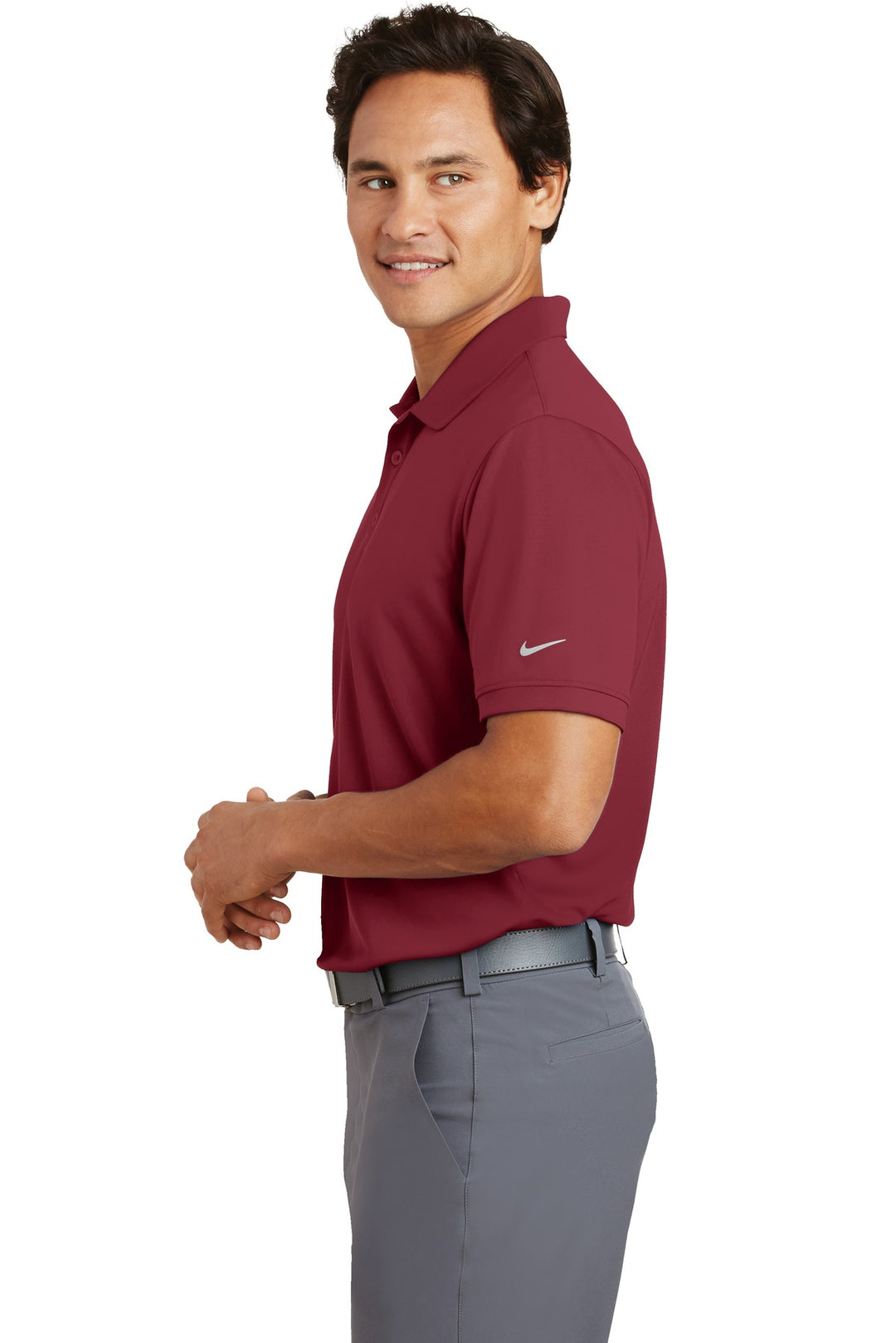 Team Red Nike Dri-FIT Players Modern Fit Polo. 799802