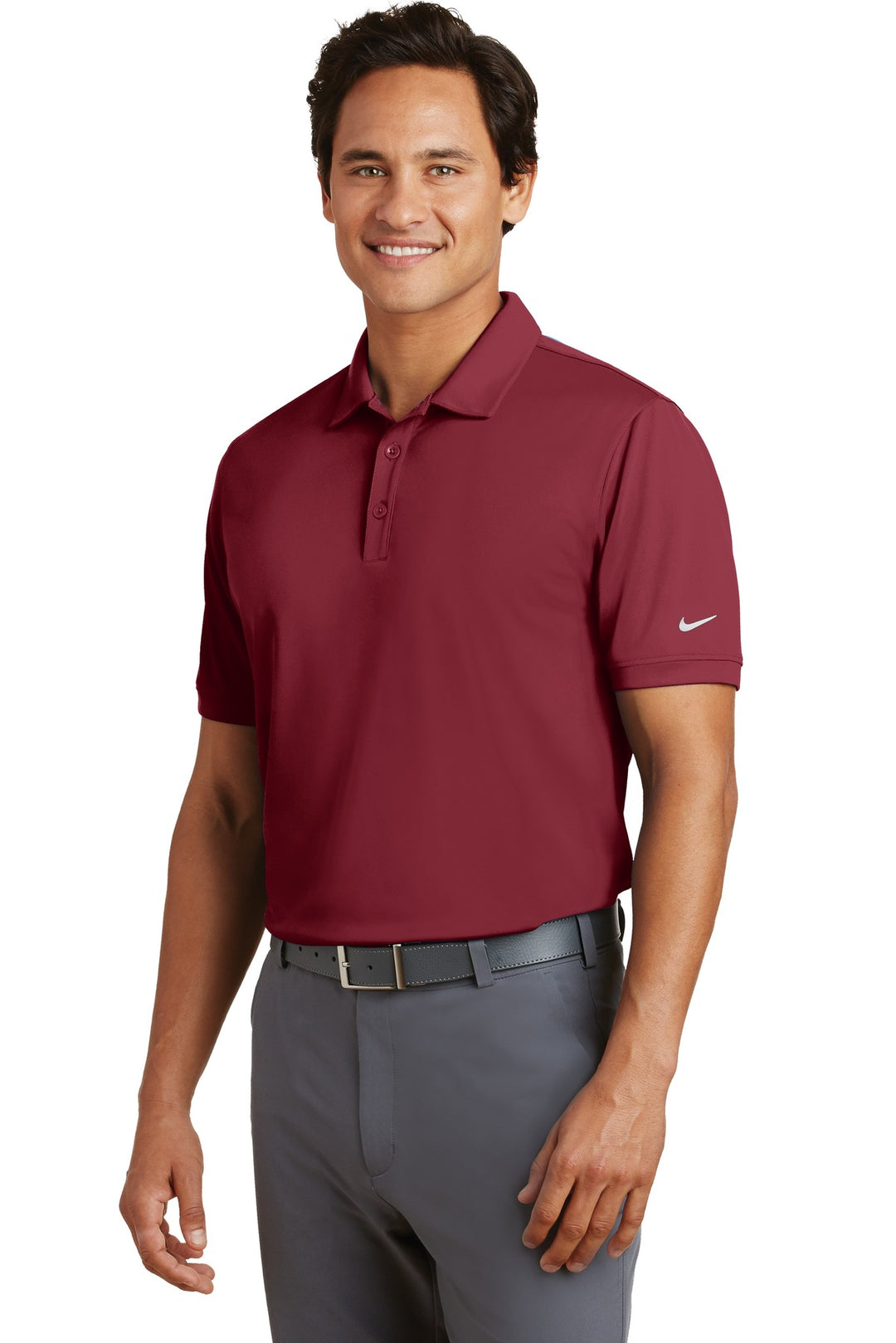 Team Red Nike Dri-FIT Players Modern Fit Polo. 799802