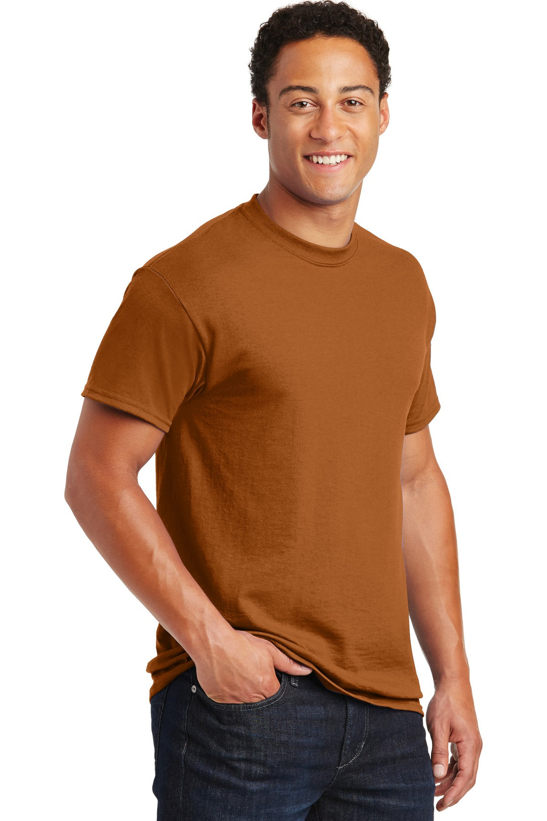 Texas Orange Gildan DryBlend 50 Cotton/50 Poly T-Shirt. 8000